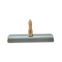 COUTEAU A ENDUIRE INOX 50CM COINS ARRONDIS (BOIS)