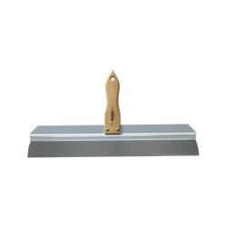COUTEAU A ENDUIRE INOX MANCHE BOIS 60CM