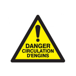 DANGER CIRCULATION D'ENGINS 330x120mm