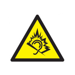 DANGER DU AU BRUIT 100x100x100mm