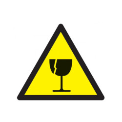 DANGER FRAGILE 100x100x100mm