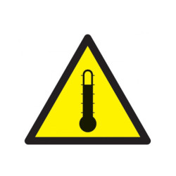 DANGER HAUTE TEMPERATURE 300x300x300mm