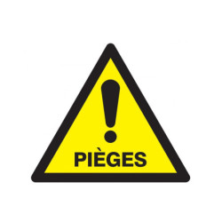 DANGER PIEGES 330x120mm
