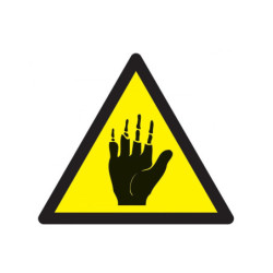 DANGER PRODUIT CORROSIF POUR LES MAINS 300x300x300mm