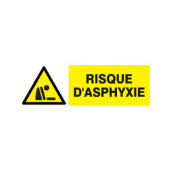 DANGER RISQUE D'ASPHYXIE 100x100x100mm