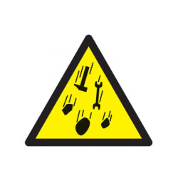 DANGER RISQUE DE CHUTE DE MATERIEL 100x100x100mm