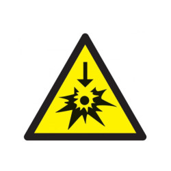 DANGER SODIUM OU POTASSIUM 100x100x100mm
