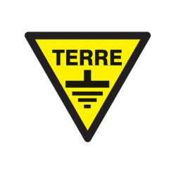 DANGER TERRE 300x300x300mm