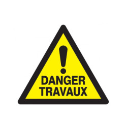 DANGER TRAVAUX 200x52mm