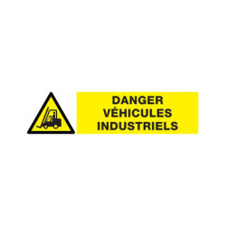 DANGER VEHICULES INDUSTRIELS 330x75mm