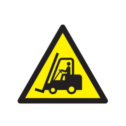 DANGER, CHAR. ELEVATEURS/VEH. INDUSTRIELS 100x100x100mm
