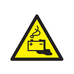 DANGER, CHARGE DE LA BATTERIE EN COURS 300x300x300mm