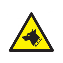 DANGER, CHIEN DE GARDE 100x100x100mm