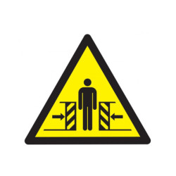 DANGER, ECRASEMENT 100X100X100mm