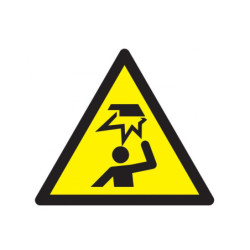DANGER, OBSTACLE EN HAUTEUR 300X300X300mm