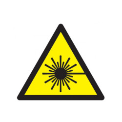 DANGER, RAYONNEMENT LASER 100x100x100mm