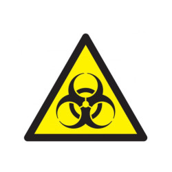 DANGER, RISQUE BIOLOGIQUE 100x100x100mm