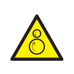 DANGER, ROULEAUX CONTRAROTATIFS 300x300x300mm