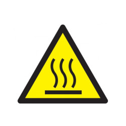 DANGER, SURFACE CHAUDE 100x100x100mm