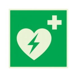 DEFIBRILLATEUR AUTOMATIQUE EXTERNE LUMINESC. 200x200mm