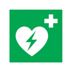 DEFIBRILLATEUR AUTOMATIQUE EXTERNE P/ LE CŒUR 200x200mm