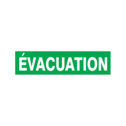 EVACUATION 330x75mm