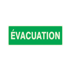 EVACUATION LUMINESCENT 330x75mm
