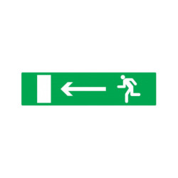 EVACUATION VERS SORTIE GAUCHE 330x75mm