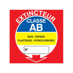 EXTINCTEUR CLASSE AB 200x200mm