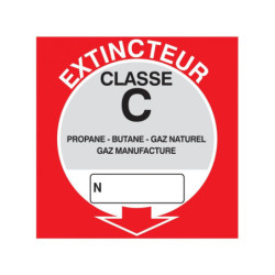 EXTINCTEUR CLASSE C 200x200mm