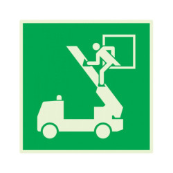 FENETRE DE SECOURS LUMINESCENT 200x200mm
