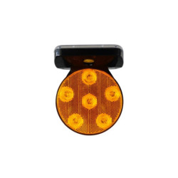 FLASH SOLAIRE MAGNETIQUE 6 LEDS (LAMPE CLIGNOTANTE)