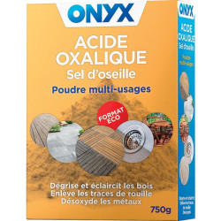 Acide oxalique - Onyx - 750g - Consistance : Poudreuse - Conditionnement : Boîte