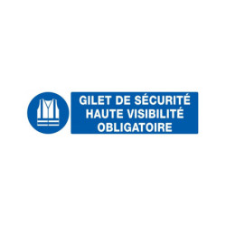 GILET DE SECURITE HAUTE VISIBILITE OBLIGAT. 330X120mm