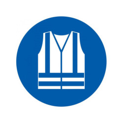 GILET DE SECURITE HAUTE VISIBILITE OBLIGAT. D.180mm