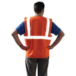 GILET ORANGE CLASSE 2 BAUDRIER