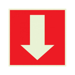 INDICATION DU MATERIEL D'INCENDIE LUMINESCENT 200x200mm
