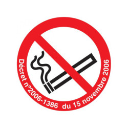 INTERDICTION DE FUMER...