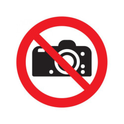 INTERDICTION DE PHOTOGRAPHIER D.180mm
