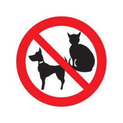 INTERDIT AUX ANIMAUX (PICTOS) D.180mm