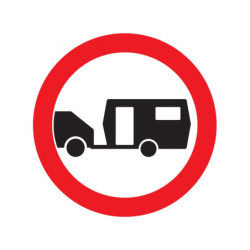 INTERDIT AUX CARAVANES D.180mm