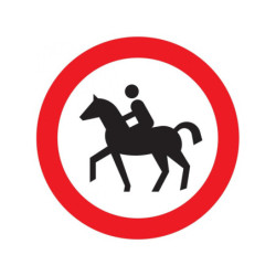 INTERDIT AUX CAVALIERS D.180mm