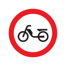 INTERDIT AUX CYCLOMOTEURS D.300mm