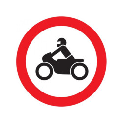 INTERDIT AUX MOTOS D.300mm
