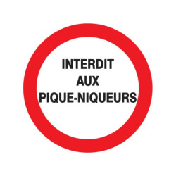 INTERDIT AUX PIQUE-NIQUEURS D.300mm