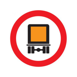 INTERDIT AUX TRANSPORTS DE MATIERES DANGEREUSES D.420mm