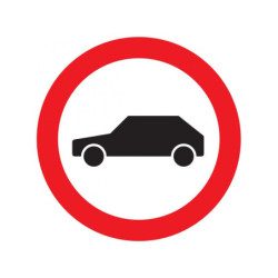 INTERDIT AUX VEHICULES D.180mm
