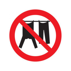 INTERDIT D' ETENDRE DU LINGE D.180mm