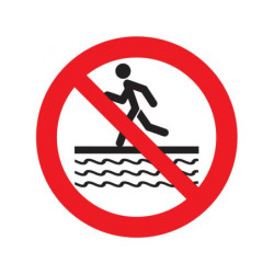 INTERDIT DE COURIR A PROXIMITE DU BASSIN D.300mm