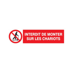 INTERDIT DE MONTER SUR LES...